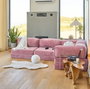 Atelier Del Sofa Sofá-Cama Esquinero Kanyon - Rosa